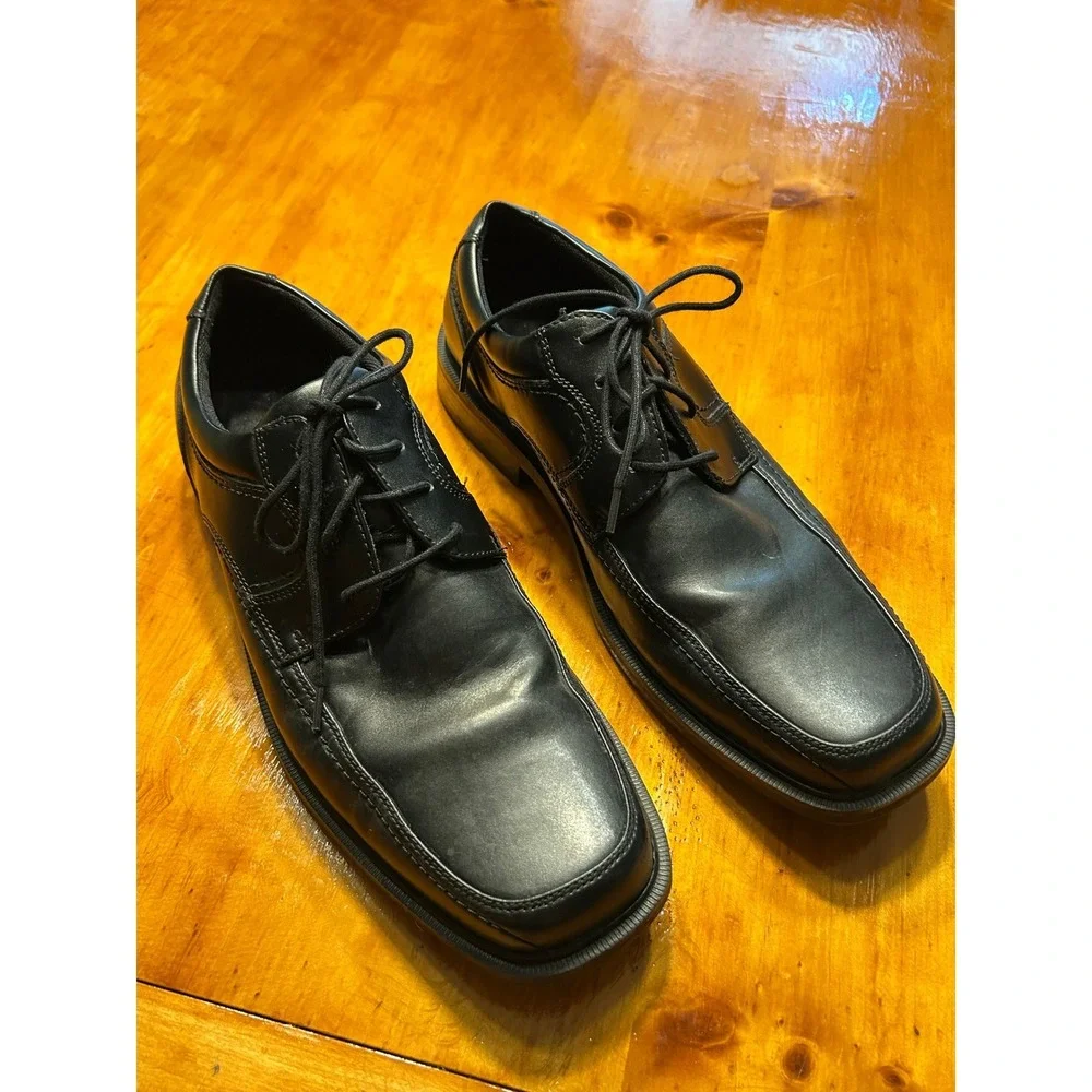 Dockers Mens Black Bicycle Toe Memory Foam Dress Shoes Oxfords‎ 11M Professional